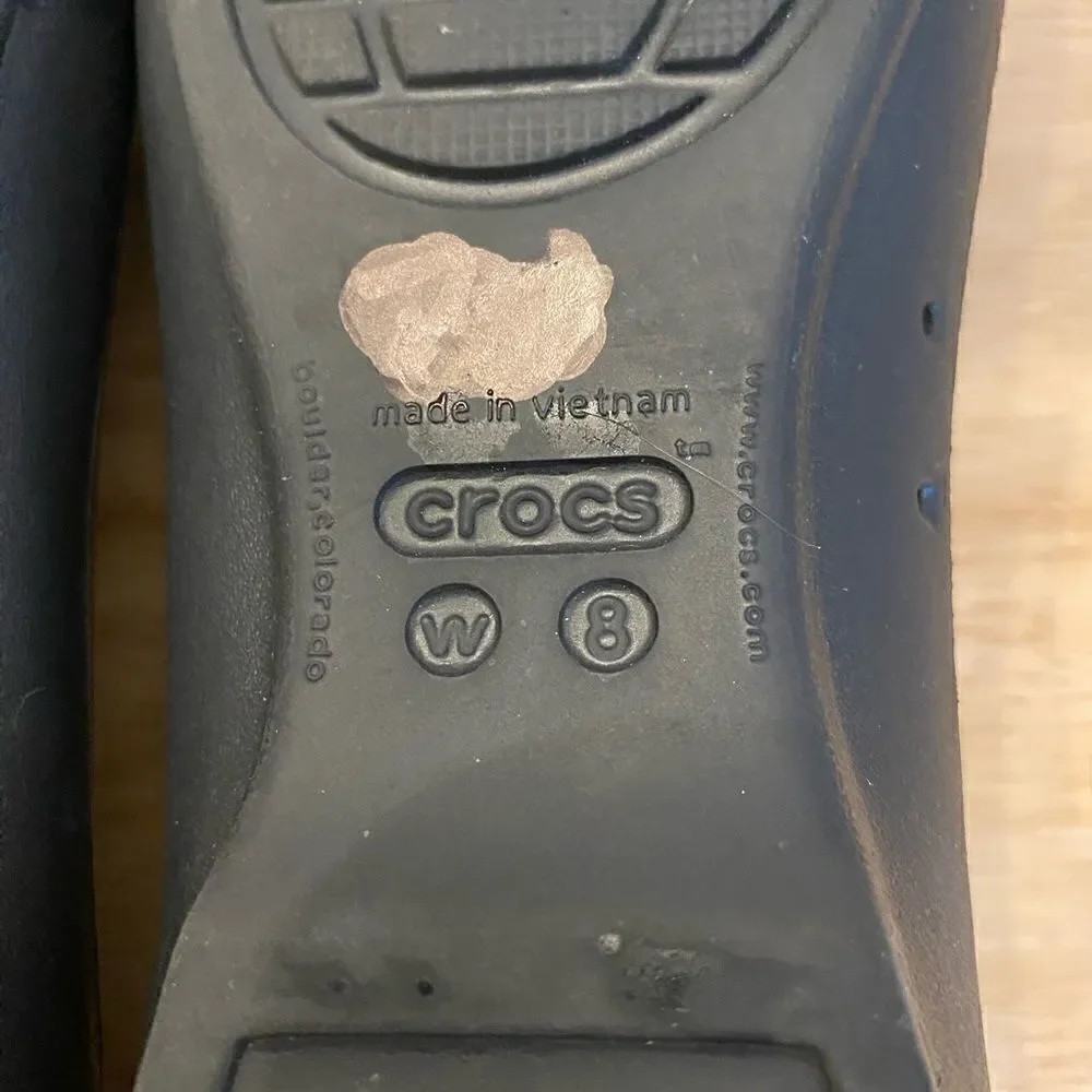✅Crocs Giannna ballet flats Sz 8